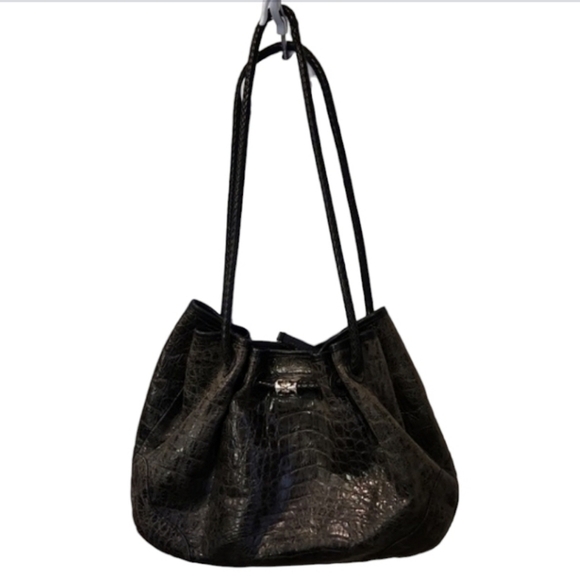 Brighton Faux Croc Hobo Bag - Picture 3 of 12